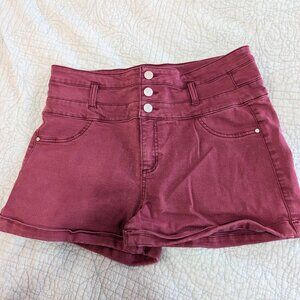 TinselTown Wine Shorts Size 13